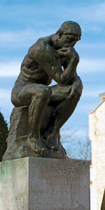 Rodin's "The Thinker" could have been named "The Introvert". Photo by James Whitesmith.